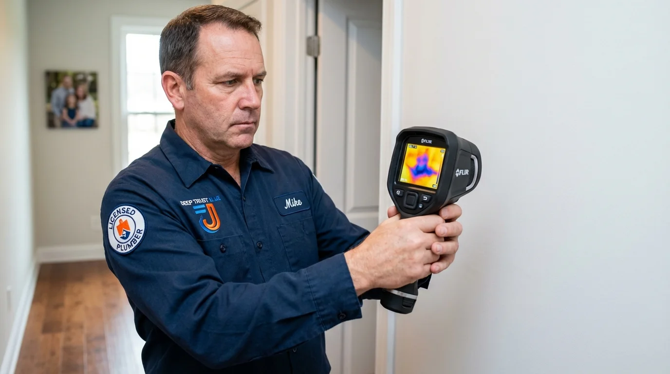 Thermal imaging leak detection by Johns Plumbing LLC in Broxton